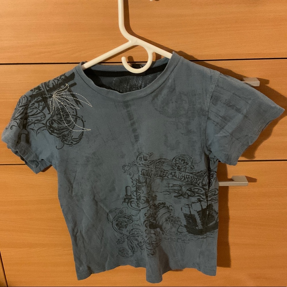 Indigo Star Boys Size M(5) Short Sleeve Tee